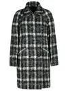 Fay Black Cotton Blend Coat Woman In Black