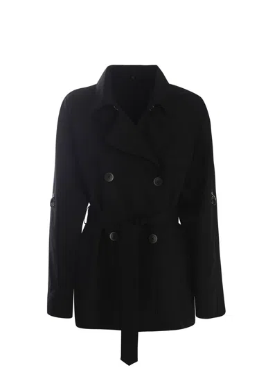 Fay Trench Coat In Black
