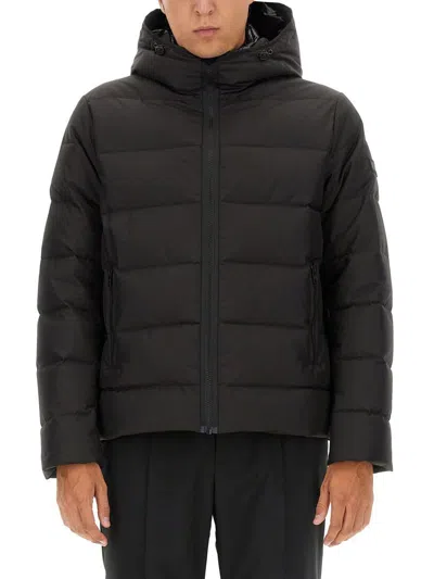 Fay Down Jacket With Hood In Black