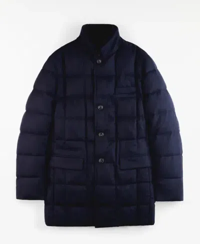Fay Long-sleeved Down Jacket In Blue
