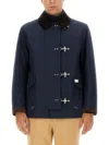 Fay 4 Hooks Archive Padded Jacket In Blue