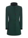 Fay Coat  Virginia In Wool Blend In Green
