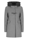 Fay Toggle Coat In Grey