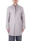 Fay Trench Morning Coat Impermeabile Double Front In Argilla Scuro Beige
