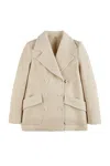 Fay Coats Beige In Brown