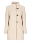 Fay Virginia 3 Hooks Coats In Beige