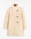 Fay Toggle-fastening Coat In Beige