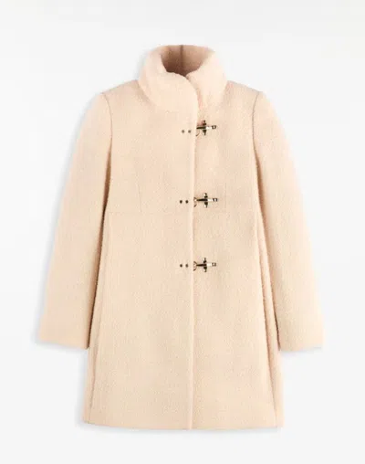 Fay Toggle-fastening Coat In Beige