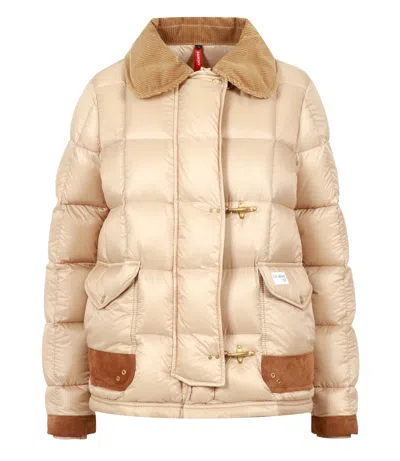 Fay Coats Beige In Nude