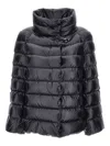Fay Quilted High-collar Coat In Black