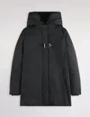 Fay Toggle Coat In Technical Gabardine In Black