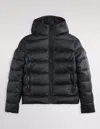 Fay Double-front Quilted Jacket In Black
