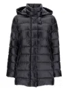Fay Long-sleeved Down Jacket In Black