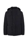 Fay Down Jacket Crafted In Nylon Jersey In Black