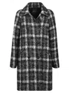 Fay Double Breasted Jacqueline Coat + Hook In Nero
