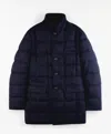 Fay Long-sleeved Down Jacket In Blue