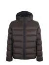 Fay Puffer Jacket In Brown