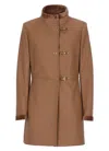 Fay Romantic Coat In Cappuccino