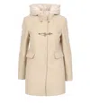 Fay Coats Cream In Neutral