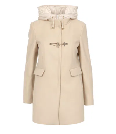 Fay Coats Cream In Neutral