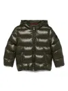 Fay Hooded Down Jacket In Green