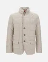 Fay Long-sleeved Down Jacket In Grey