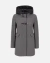 Fay Toggle Coat In Grey