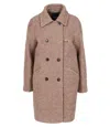 Fay Shearling Coat In Pink