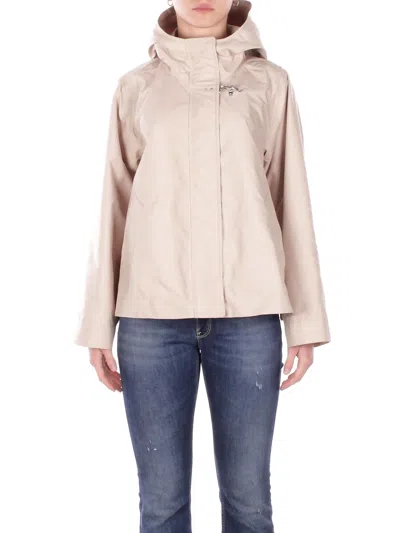 Fay Beige Polyamide Giacca Jacket In Gray