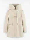 Fay Toggle Coat In Wool And Cashmere In Yogurt
