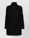 Fay Collar Sleeve Length Trim Coat In Blue