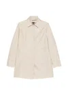 Fay Collared Coat In Neutral