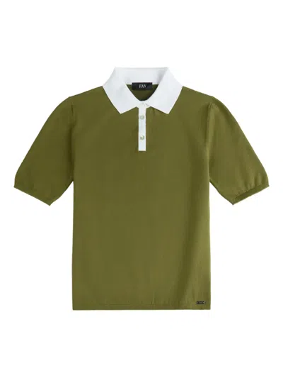 Fay Klassisches Poloshirt In Green