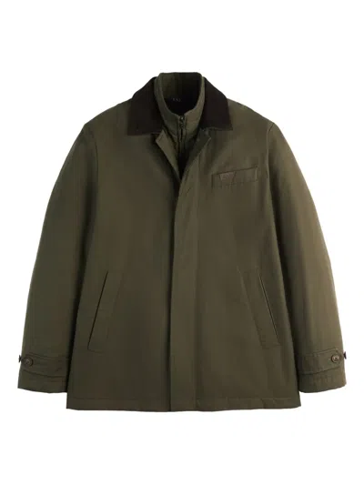 Fay Utility-jacke Mit Kragen In Green