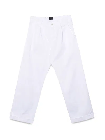 Fay Comfort Stretch Pants For Boys In White