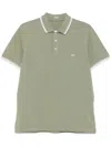 Fay Polo Collar With Short Side Slits In Green