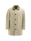 Fay Contrasting-collar Raincoat In Multi