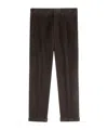 Fay Corduroy Chino Trousers In Brown