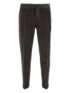 Fay Corduroy Chino Trousers In Gray