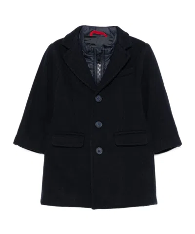 Fay Corduroy Coat In Black