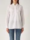 Fay Long-sleeved Shirt In Bianco