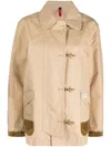 Fay Cotton 4 Hooks Jacket In Neutral
