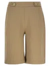 Fay Cotton Bermuda Shorts With Logo In Beige