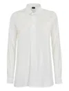Fay Cotton-blend Shirt In White