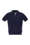 Fay Logo-embroidered Short-sleeved Polo Shirt
