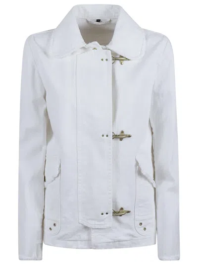 FAY COTTON CASUAL JACKET WITH UNIQUE FASTENING SYSTEM
