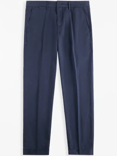 Fay Cotton Chinos In Blue