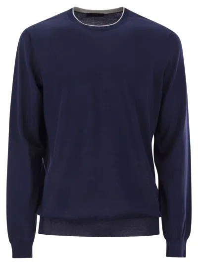 FAY COTTON CREW-NECK JUMPER