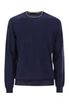 Fay Cotton Crew-neck Jumper In Multi