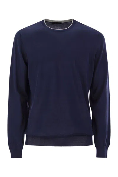 FAY FAY COTTON CREW-NECK JUMPER